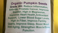 Organic Pumpkin Seeds Grade AA