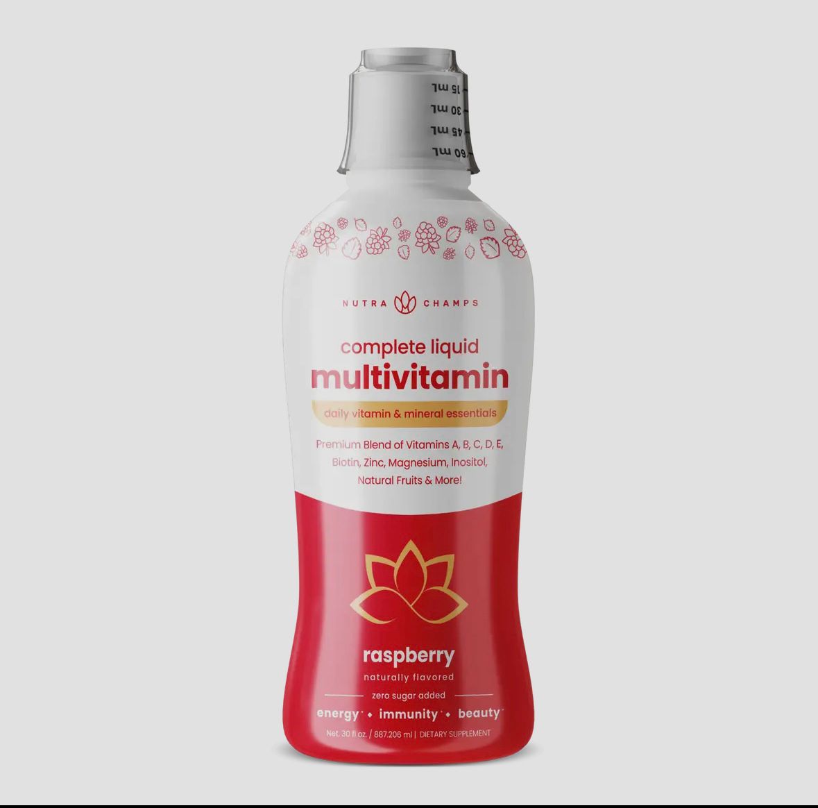 Liquid Multivitamin 30oz, (raspberry)