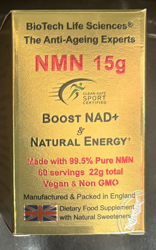 NAD+ Boost (NMN 15g ) Natural Energy Powder 22g 60 servings