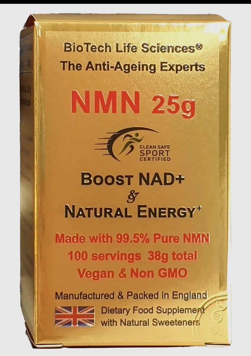 NAD+ Boost (NMN 25g) Natural Energy Powder 38g 100 servings