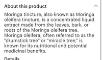 Moringa Tincture