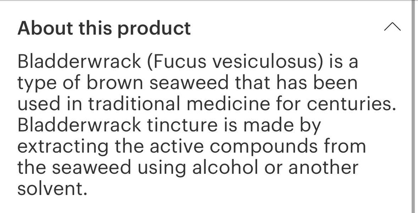 Bladderwrack Tincture 3.5 oz