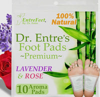 Dr Entre’s Foot Pads 
100 % natural 
(Lavender & Rose ) Aroma