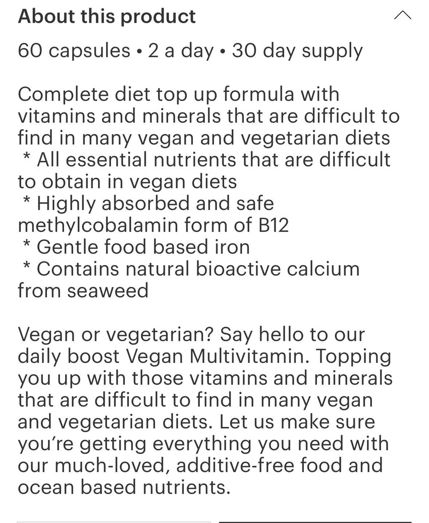 Vegan Multivitamin (60)