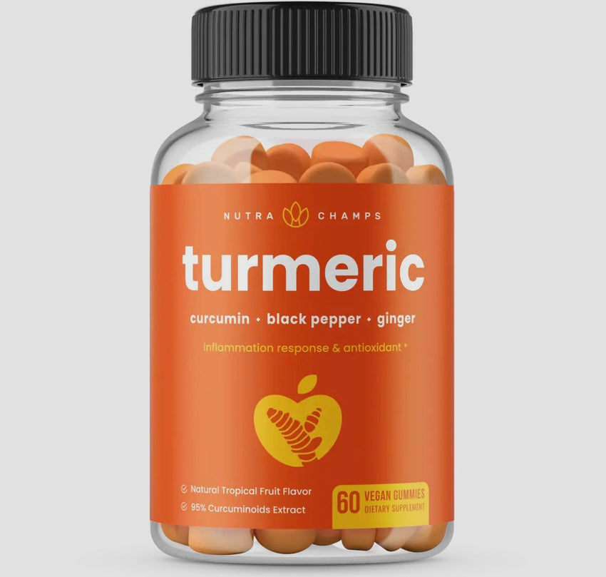 Turmeric (Vegan) Gummies with Ginger & Black Pepper (60)