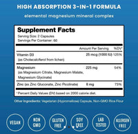 Magnesium Zin (vegan ) magnesium, zinc , vitamin D3