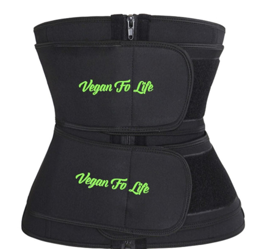 Unisex Double Strap Vegan Fo Life Waist Trimmer